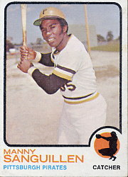 1973 Topps Baseball Cards      250     Manny Sanguillen